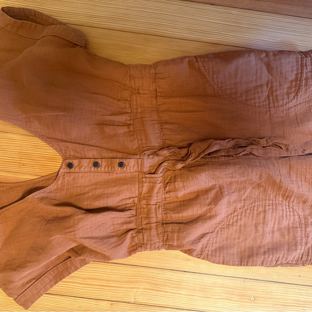 Patagonia Warm Brown Organic Cotton Romper